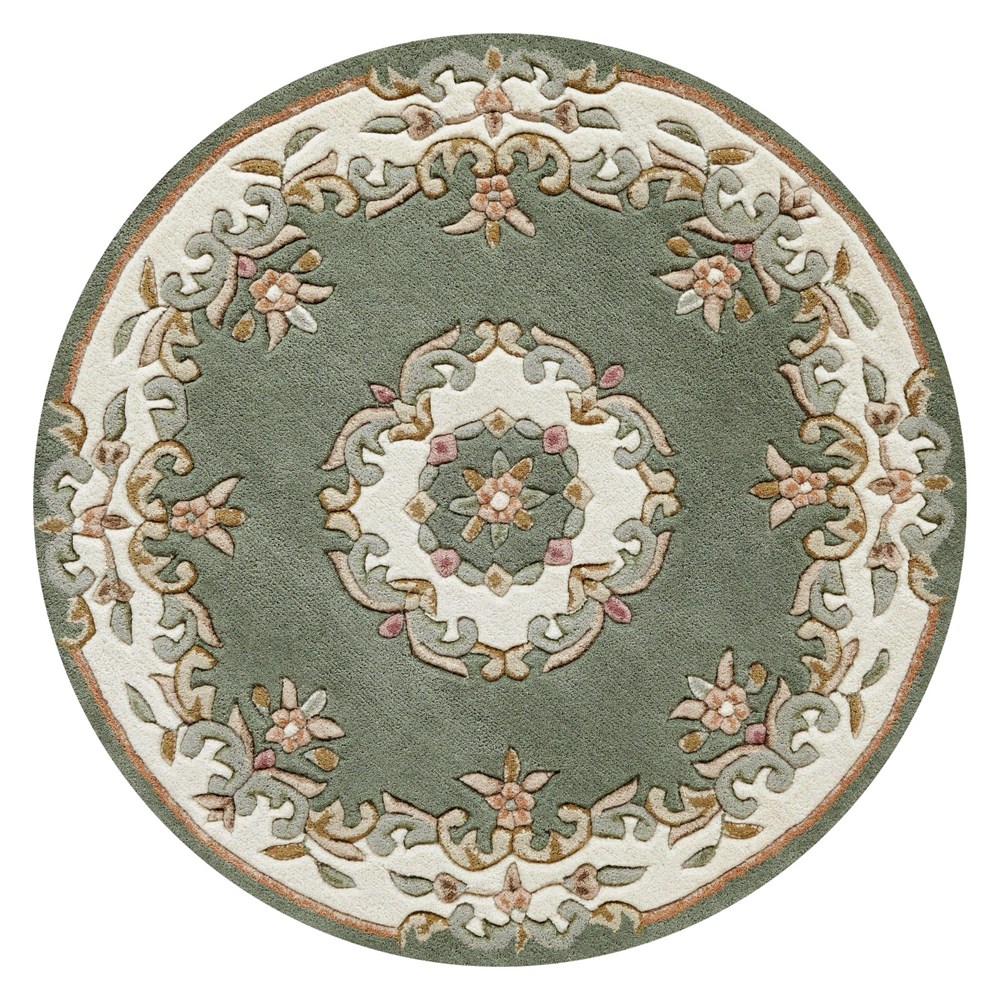 Royal Aubusson Circular rugs in Green